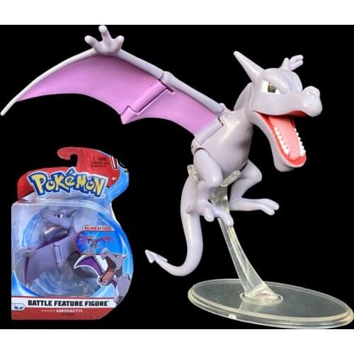 TOMY Genuine Anime Pokemon Color Box Packaging Sword Shield Aerodactyl Movable Elf Doll Toy Collection Gift