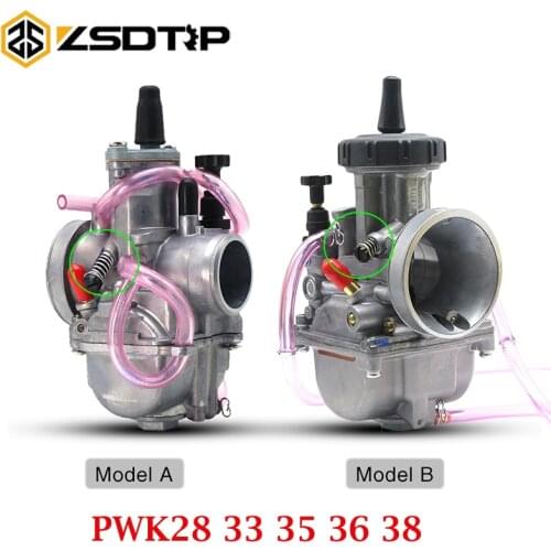 ZSDTRP Universal PWK28 33 35 36 38mm Carburetor For KEIHIN 2T 4T Scooter ATV UTV 125CC 250CC 300CC 350CC 400CC 450CC Engine