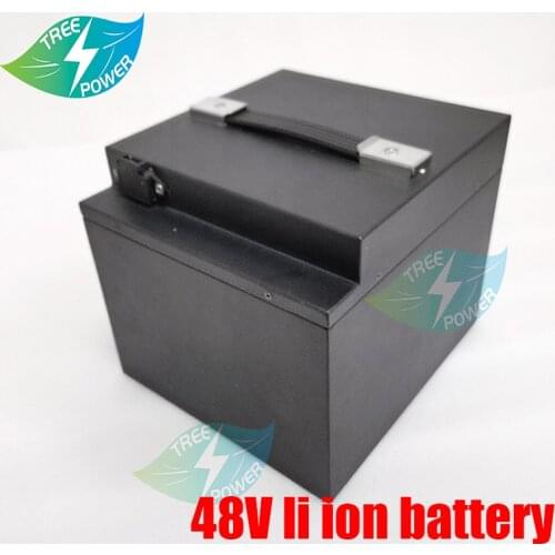 Waterproof case high quality 48V 20Ah-65Ah Li-ion battery Pack with BMS for tricycle motorcycle scooter electric bike+5A Charge