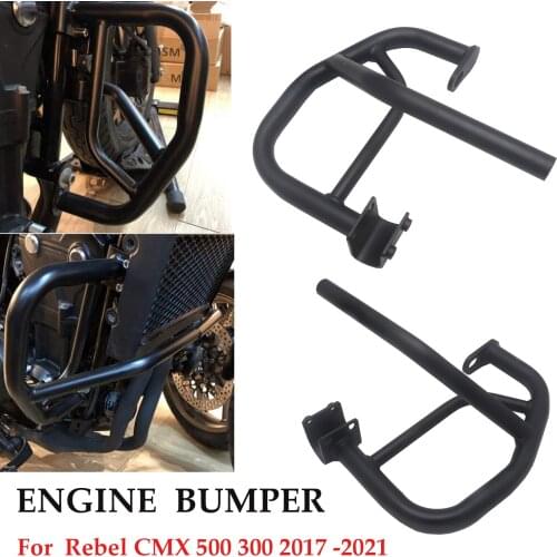 Engine Guard Crash Bar Bumper Frame Protection For Honda Rebel 500 300 CMX 300 500 CMX300 CMX500 Rebel 2017 2018 2019 2020 2021