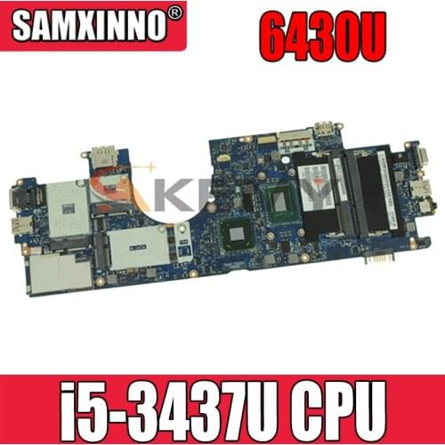 100% working FOR Dell Latitude 6430u motherboard 0V80FM CN-0V80FM i5-3437U @ 1.90GHz QCZ00 LA-8831P mainboard tested ok