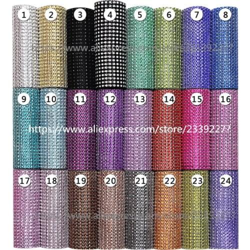 12*90cm Wedding Decoration Tulle Rolls Mesh Trim Bling Diamond Wrap Party Crystal Ribbon DIY Crafts For Vase Tulle Curtains 7Z