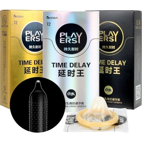 12 Pcs Ultra Thin Condoms Natural Latex Time Delay Large Lubrication Penis Cock Sleeve Sex Toys for Men Sex Products