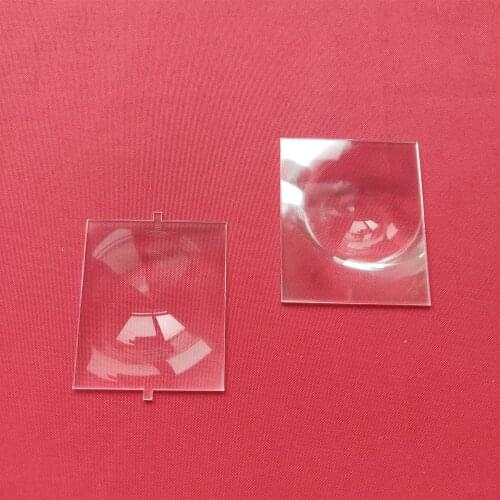 2 pcs/lot hot Rectangle Fresnel Lens for projector diy LCD 3 inch 3.5 inch focal length 120mm size 78*65