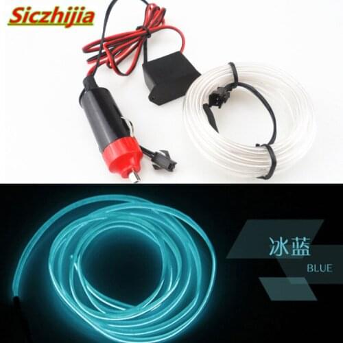 3 m LED cold light car styling decoration for Geely Vision SC7 MK CK Cross Gleagle SC7 Englon SC3 SC5 SC6 SC7 Panda