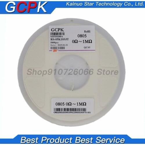 5000Pcs 0805 SMD 1/4W 0R ~ 10M chip resistor 0 10R 100R 220R 330R 470R 1K 4.7K 10K 47K 100K 0 10 100 330 470 ohm 5