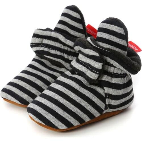 Boy Girl Shoes Newborn Baby Shoes Winter Boots Child Star First Walkers Slipper Cotton Comfort Soft Anti-slip Warm Crib Infant S