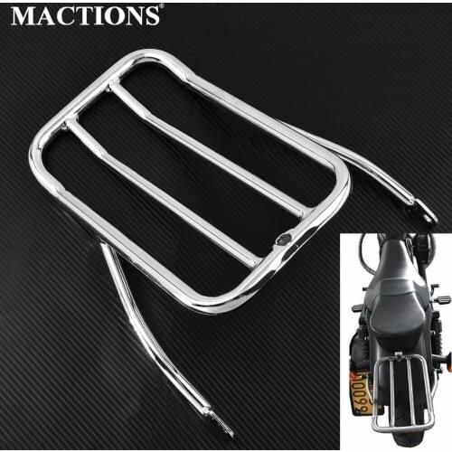 Motorcycle Rear Fender Luggage Shelf Rack Case Steel Chrome For Harley 48 XL1200X 2010-2017 Iron 883 XL883N 2009-2017