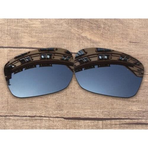 Vonxyz Black Mirror Polarized Replacement Lenses for-Oakley Sliver Frame