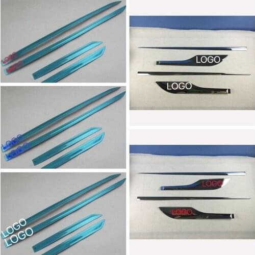 For HONDA CIVIC 2016-2020 4PCS Car Styling stainless steel & ABS Chrome Exterior Car Side Door Body Trim Molding Cover Trim