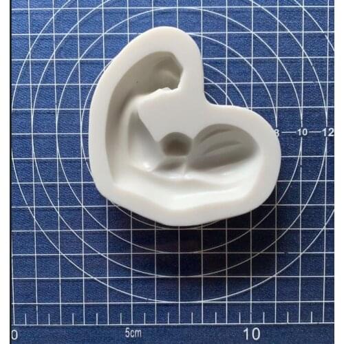 Cake Tools Man Sports Muscle Fitness Silicone Mold Decorating Cupcake Topper Chocolate Gumpaste Fondant Cake Tool Mould DIY