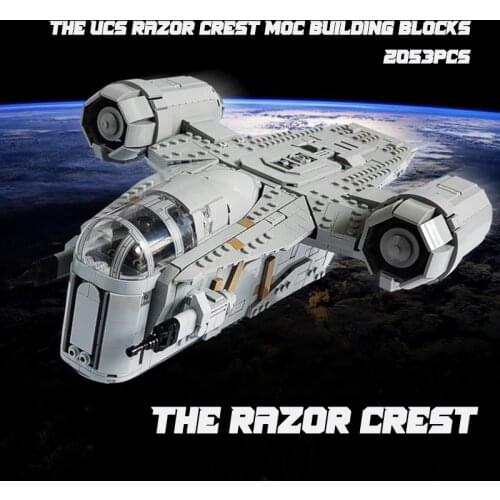 The UCS Razor Crest Building Blocks Moc Blocks By Model Star Toys Space Wars Bricks Kids Children Christmas Gifts