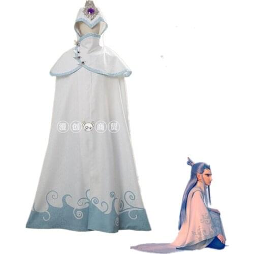 2019 Chinese Hot Movie NE ZHA Ao Bing Cosplay Costume Cloak Robe Adult Men Women Halloween Carnival Party Costumes
