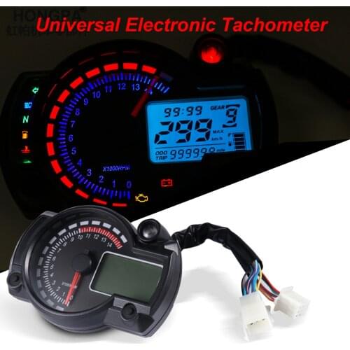 Motorcycle Electronic Tachometer Universal Digital Meter Modified Motorcycle Speedometer