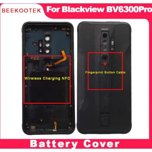 New Blackview Bv6300 Pro Battery Cover Bateria Back Cover Fingerprint FPC NFC Replacement For Blackview Bv6300 Pro Mobile Phone