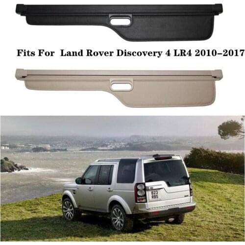 High Qualit Car Rear Trunk Cargo Cover Security Shield Screen shade Fits For Land Rover Discovery 4 LR4 2010-2017(black, beige)