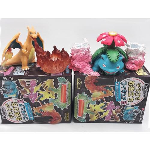 Pokemon Blind Box 8PCS/SET Pocket Monsters Pikachu Articuno Action Figure Elf Doll Scenes Toys Children Gifts