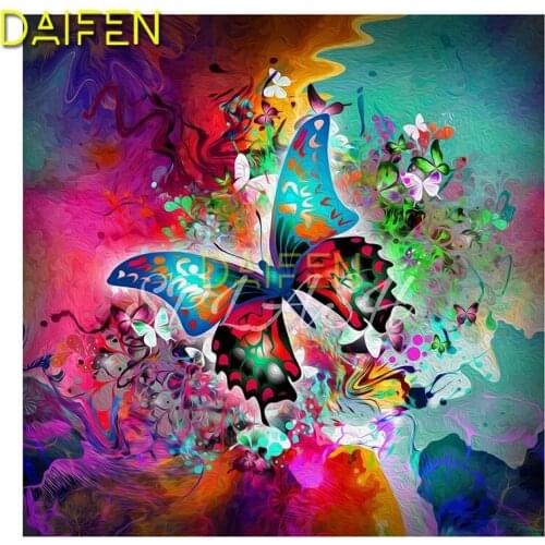 Full Square Diamond painting Cross stitch butterfly Full Round Diamond mosaic colorful anmail DIY Diamond embroidery butterfly