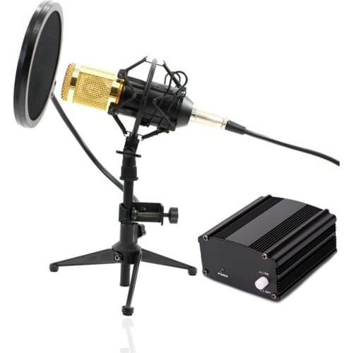 Professional BM-800 bm800 Condenser Sound Recording Microphone with Metal Tripod for Radio Braodcasting Singing
