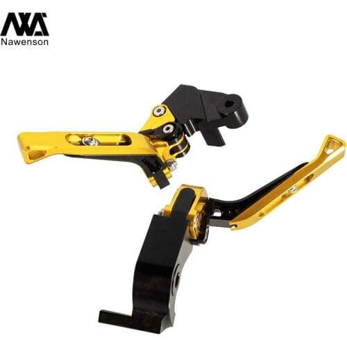 For Kawasaki ZX10R ZX10RR ZX10R KRT 2016-2018 2017 CNC Adjustable Folding Brake Clutch Levers Handle Grips Motorcycle Accessorie