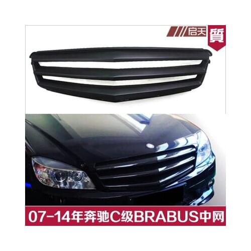 Car Front carbon fiber bumper Grill grille for Mercedes-Benz C W204 C180C200C260