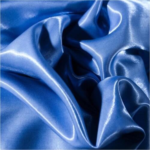 Width 59'' Reflective Smooth Luster Crystal Satin Fabric By The Half Yard For Windbreaker Skirt Pants Shirt Material