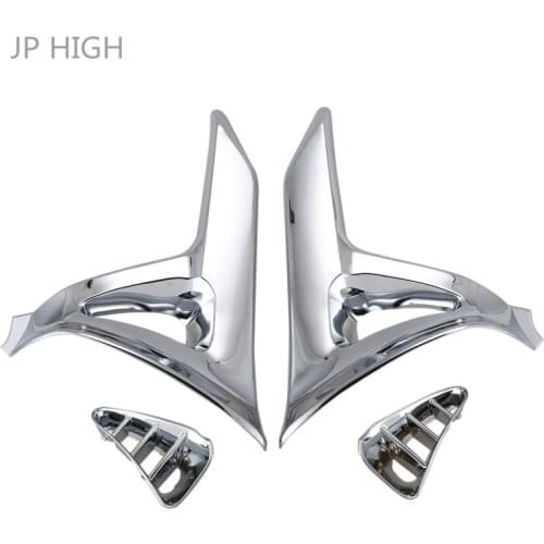 Triple-cornered Cover Battery Cover for Honda Gold Wing Gl 1800 Gl1800 Chrome Left Right Motorcycle Parts Modified Accessories