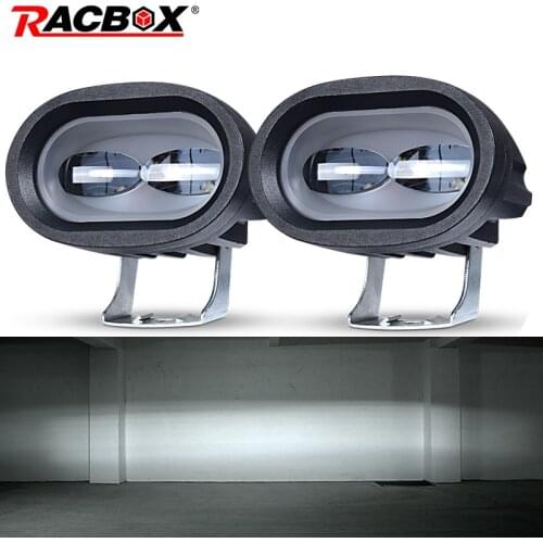 6D 20W LED Work Light Universal Motorcycle Off Road Auxiliary Spot Lamp Driving Fog Light for Car Truck Motorbike Headlight Spot