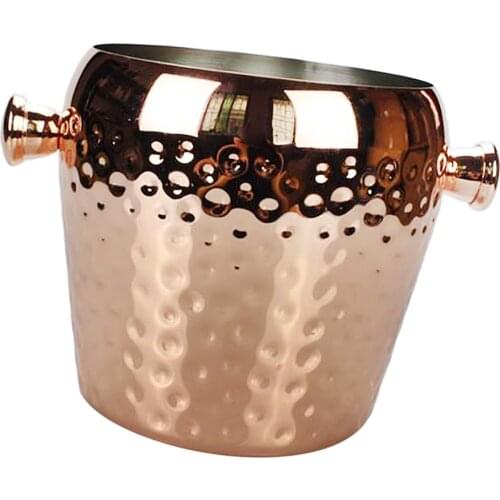 Ice Bucket Champagne Wine Drinks Cooler Retro Hammered Party Bar Xmas 1L Wine Cooler Bucket Moscow Mule Mug Barware