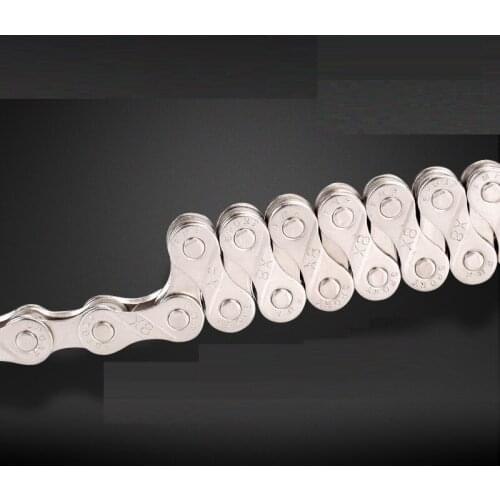 Bike Chain 8/9 Speed MTB Mountain Bike Road Bicycle Chain 116L 6/7/8S/9s Silver Chain for Shimano/Sram Bike Accessories