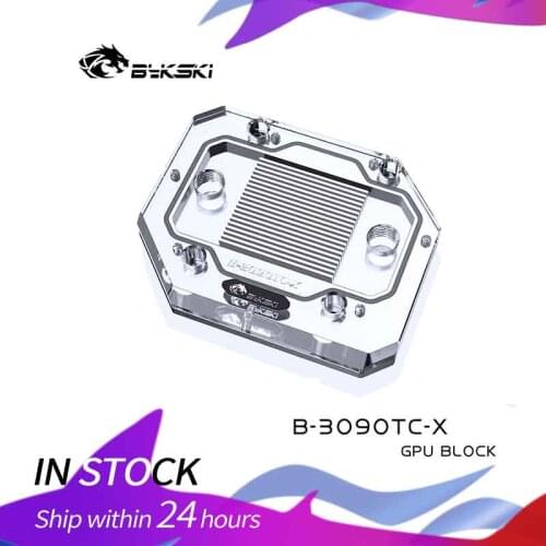 Bykski GPU Cooler RTX 3090 backplate GPU Backplane Water block for all 3090 series Graphic card Mining Water Cooling B-3090TC-X