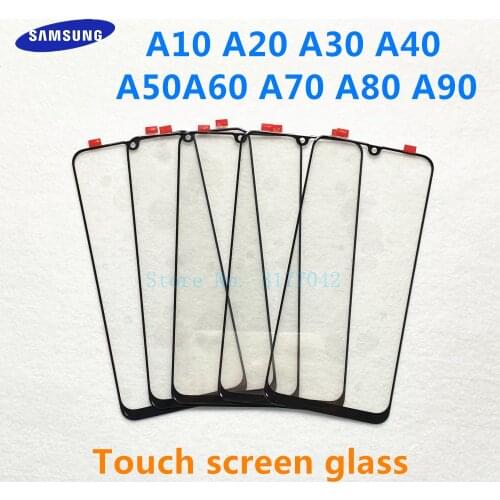 For Samsung Galaxy A10 A20 A30 A40 A50 A60 A70 A80 A90 LCD display outer touch panel screen glass replacement Front Glass Lens