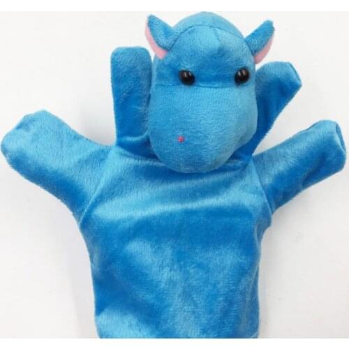 10Pcs Kids Cartoon Animal Finger Puppets Plush Doll Hand Christmas Gift Toys