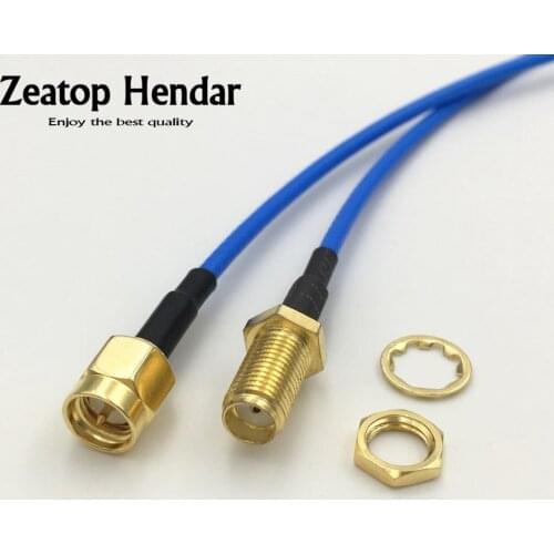 10Pcs SMA Male Plug to Female Jack RF Coaxial Crimp Connector RG316 Cable Jumper Pigtail 10CM 15CM 20CM 30CM 50CM 1M 1.5M 2M 3M