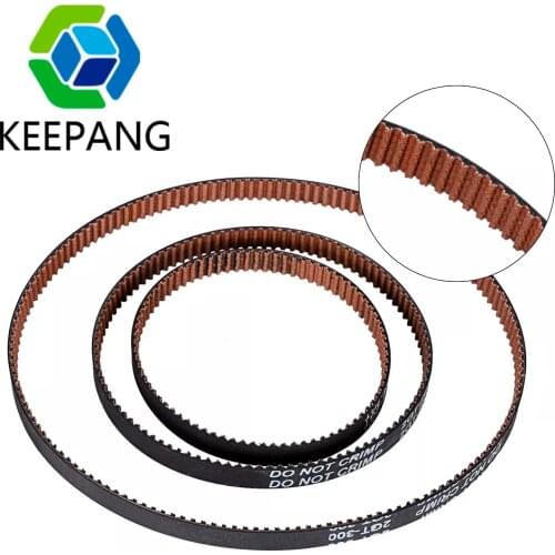 10Pcs Non-slip GT2 6mm Closed Loop Timing Belt Rubber 110/122/158/200/400/610/852 mm 2GT BELT Suitably GT2 Pulley