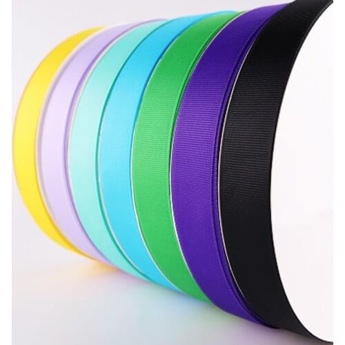 10Yards/Roll Grosgrain Satin Ribbons for Wedding Christmas Party Decorations DIY Bow Craft Ribbons Card Gifts Wrapping Supplies