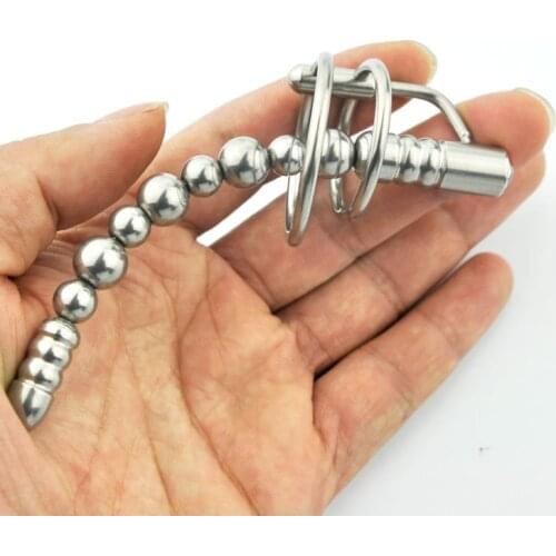 2016 hot sale stainless steel penis plug urethral plug catheter sonde uretrale dilatatore uretrale male chastity device for man