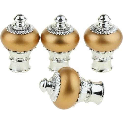 28mm Curtain Pole Finals Curtain Drape Drapery Rod Pole Kits Drape Pole Rod Ends Caps Heads Finals Window Curtain Rail End Cap
