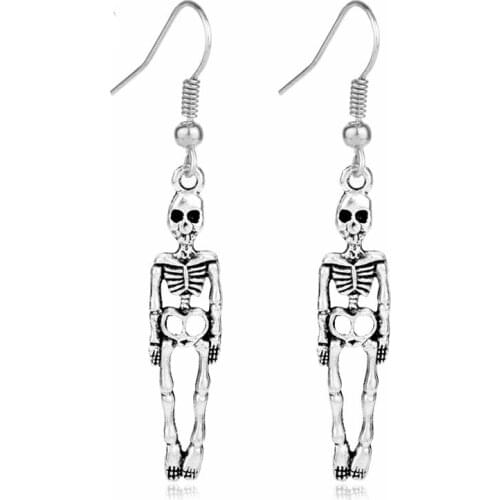 3 style Women Personality punk Earrings Skeleton Skull Drop Earring Fashion Jewelry Dangle Earring brincos