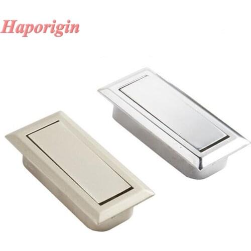 4x Kitchen Cabinet Drawer Concealed Handles Embedded Furniture Door Knobs Wardrobe Stealth Handle Cupboard Closet Dresser Pulls