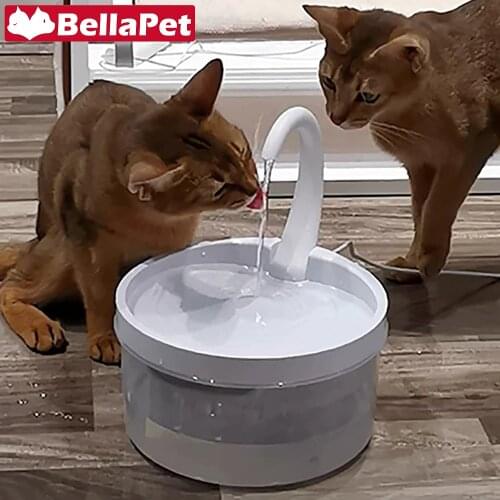 Automatic Cat Water Bowl for Dog Feeder Faucet Fountain Cats Feeder Drinking Bowl for Cat Accessories Dog Waterer Puppy Kitten