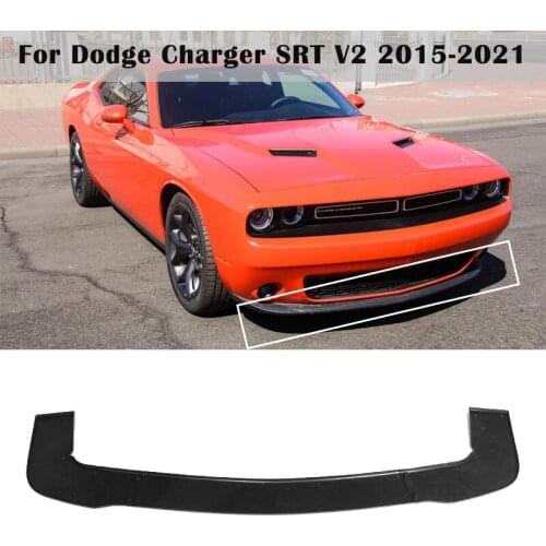 Car Front Bumper Lip Spoiler Splitter Carbon Fiber For Dodge Charger SRT V2 Style2015-2021 Bumper Lip Diffuser Cover Protector