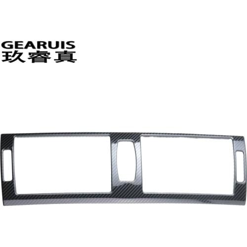 Car styling Center Console Air Conditioning Outlet frame covers Stickers trim for BMW X5 E70 X6 E71 Carbon fiber Stainless Steel