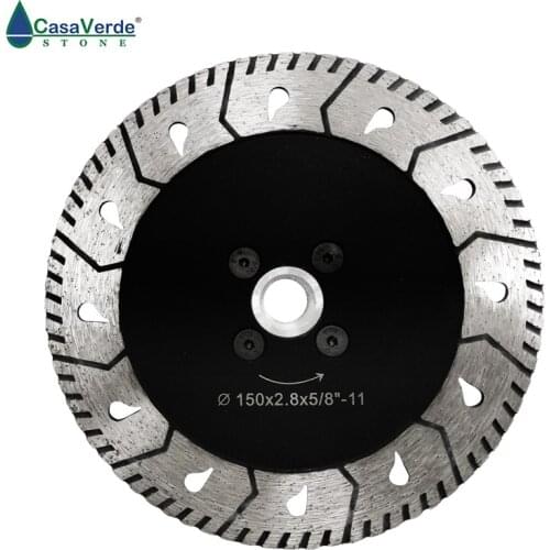 Free shipping 6 inch circular diamond grinding disc and cutting wheels 150mm with 5/8"-11 flange for stone