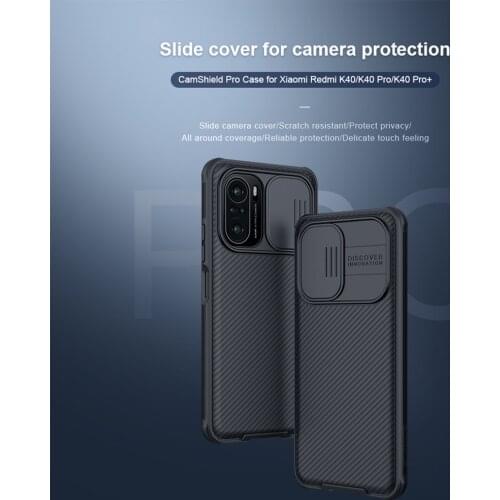 NILLKIN For Xiaomi Redmi K40 Poco F3 Case CamShield Pro Camera Protection Case For Redmi K40 Pro+ Plus Classic Lens Cover