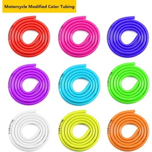 Colorful Gas Oil Hose Fuel Line Petrol Tube Pipe For Motorcycle Dirt Pit Bike ATV Promotion Low Price Motorcycle Bike Parts