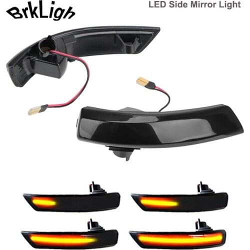 For Ford Mondeo MK4 Focus MK2 MK3 2Pcs Dynamic LED Side Mirror Lights Turn Signal Indicator Lamp No Error Canbus Car Accessories