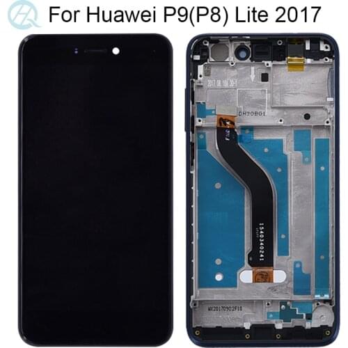 For Huawei P8 Lite 2017 LCD With Frame PRA-LA1 PRA-LX1 Display Touch Screen Digitizer P9 Lite 2017 Display Screen