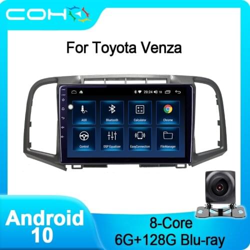 For Toyota Venza 2008-2016 Navigation Car Dvd Multimedia Player Radio Android 10 Octa Core 6+128G