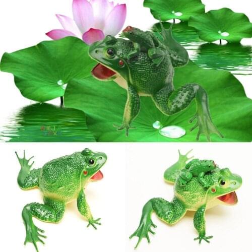 Simulation Frog Model Mother and Child Frog Toad Fake Safety and Size Frog Props Tricky Moderate Environment Moderate Hardn M8S8